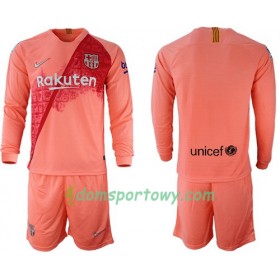 Koszulka FC Barcelona Dziecięcy Trzeci Koszulki Piłkarskie 2018-2019 Długi Rękaw